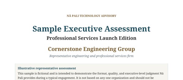 Preview of the Cornerstone Engineering Group sample assessment